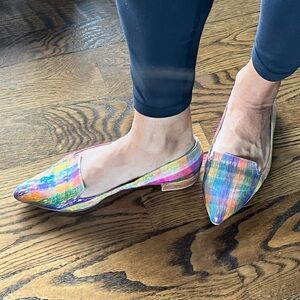 Stewart Weitzman size 7 flats with beautiful multiple fall colors